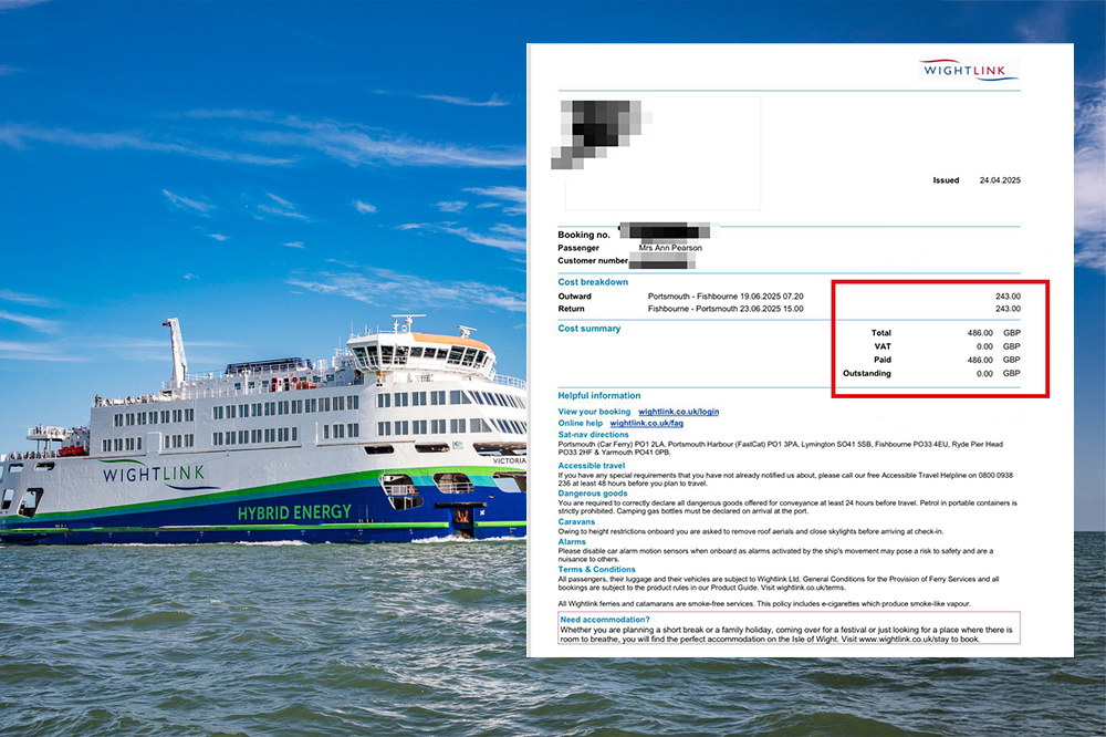 Wightlink Fare for Festival