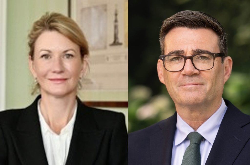 Fran Collins and Andy Burnham