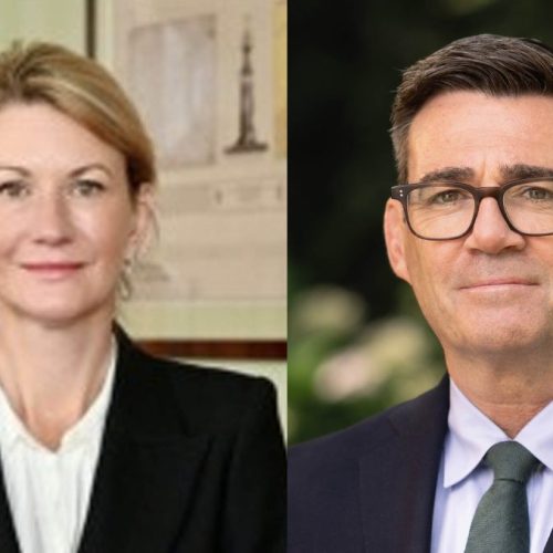 Fran Collins and Andy Burnham