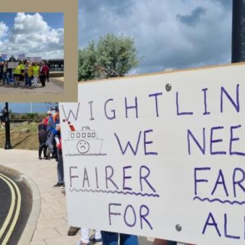 Wightlink Protest